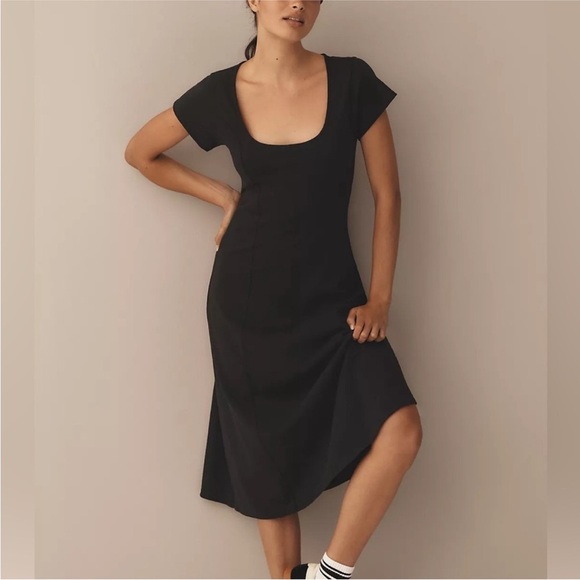 Nation LTD Dresses & Skirts - Nation Ltd Womens Mariana Midi Dress Black Size Small Like New
